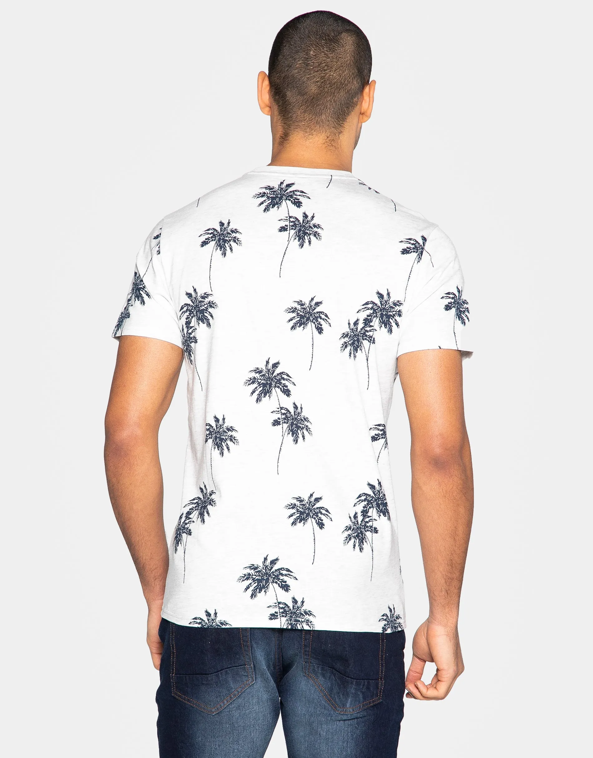 Men's Ecru Printed Cotton Rich T-Shirt sold by Threadbare product image thumbnail 2