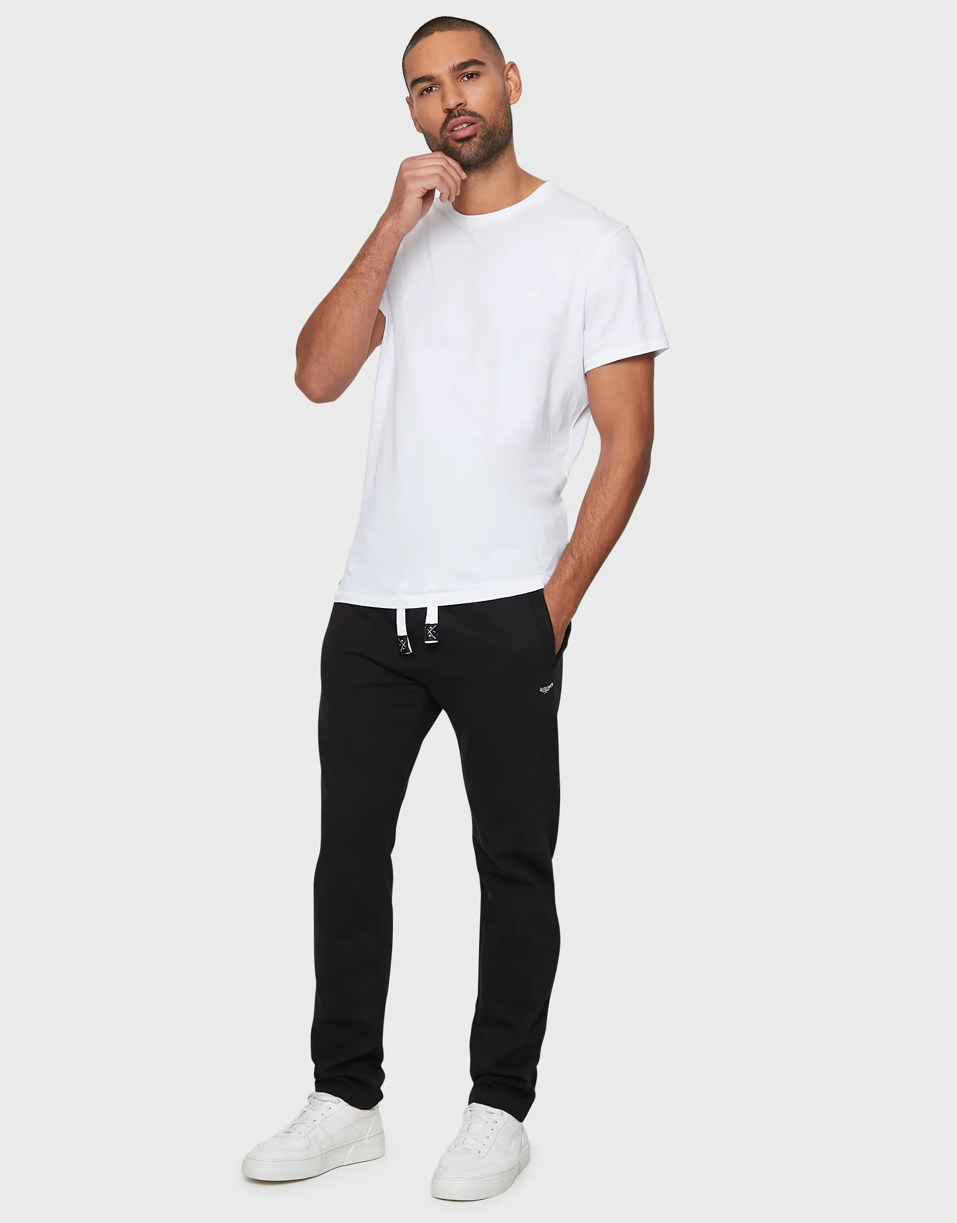 Black Straight Leg Joggers sold by Threadbare product image thumbnail 3
