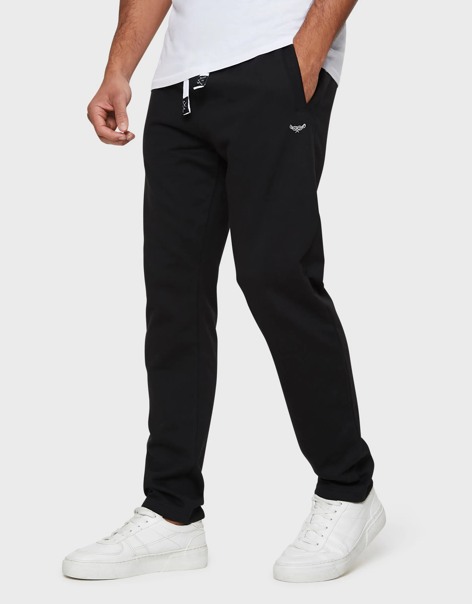 Black Straight Leg Joggers sold by Threadbare