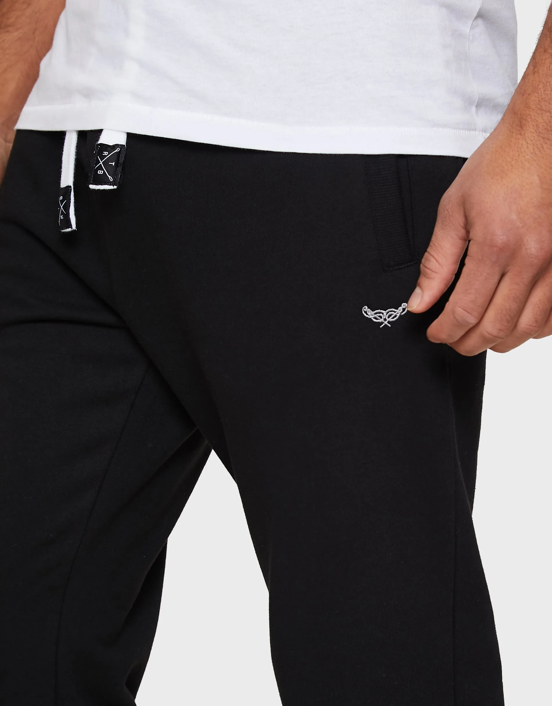 Black Straight Leg Joggers sold by Threadbare product image thumbnail 4