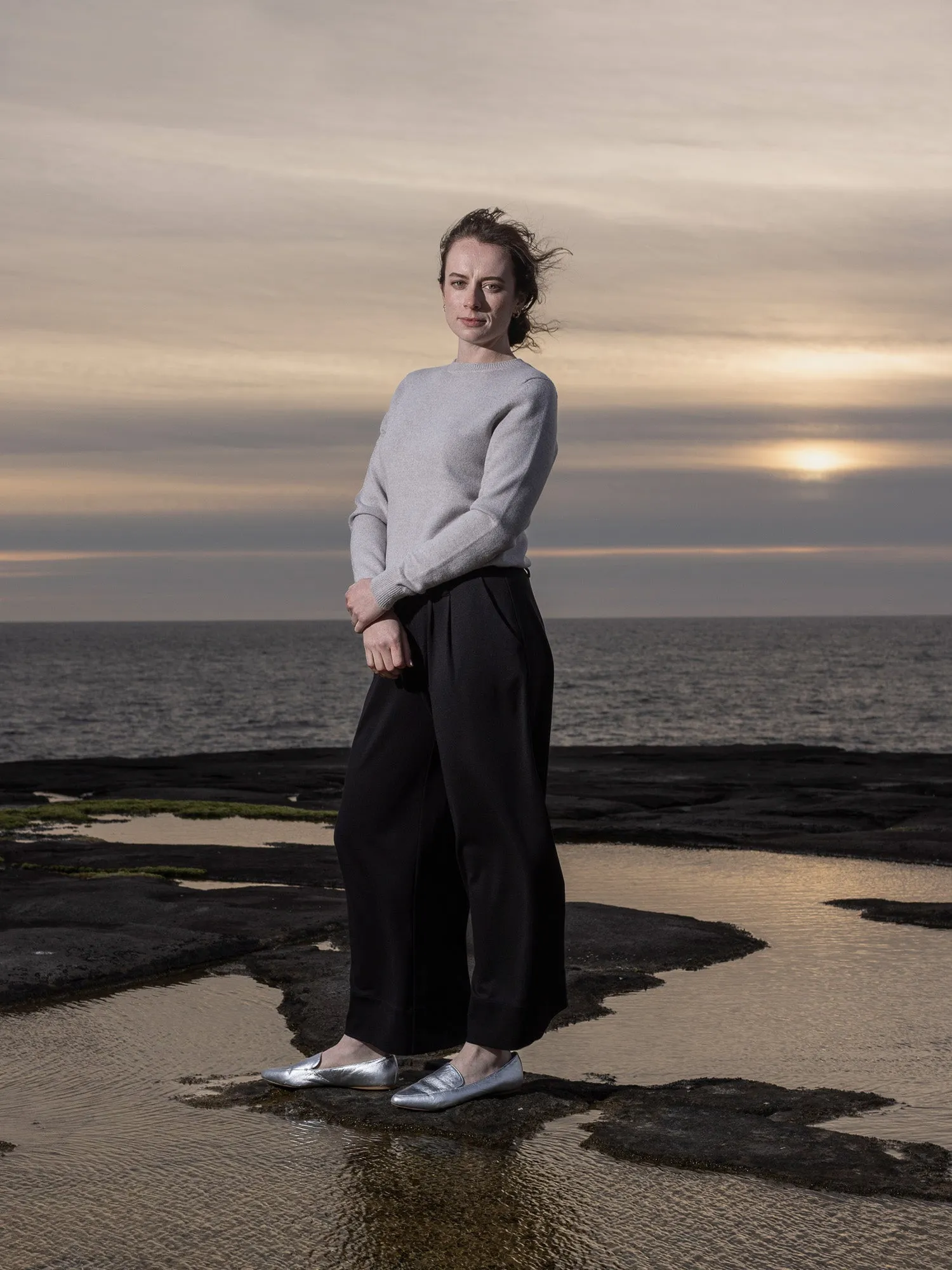 Women's Classic Light Crew Neck sold by Inis Meain product image thumbnail 2