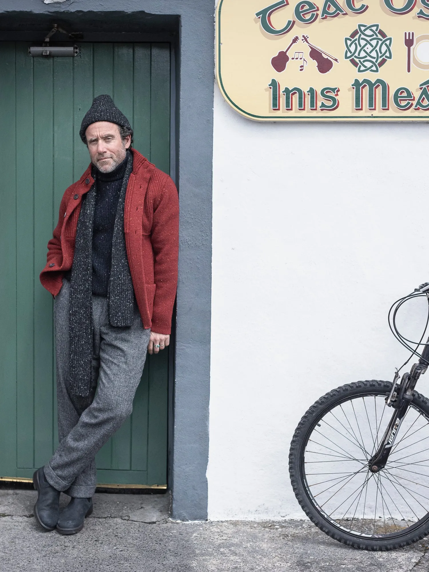 100% Cashmere Rib Scarf sold by Inis Meain product image thumbnail 5