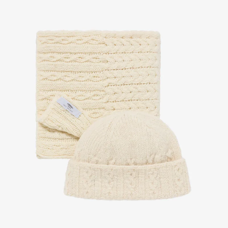 Cashmere Cable Hat & Scarf Set sold by Inis Meain