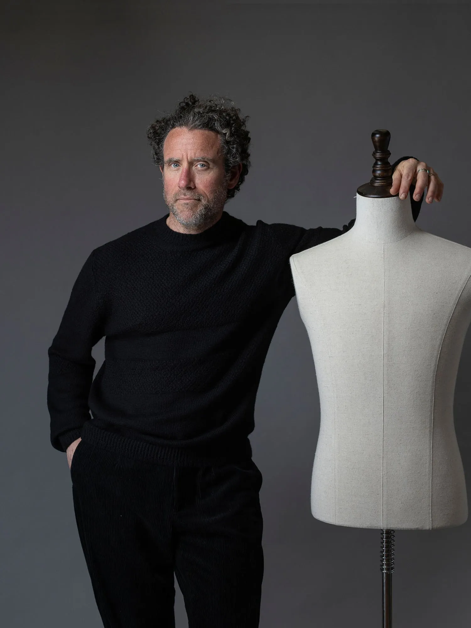 Undyed Alpaca Worker's Tunic sold by Inis Meain product image thumbnail 2