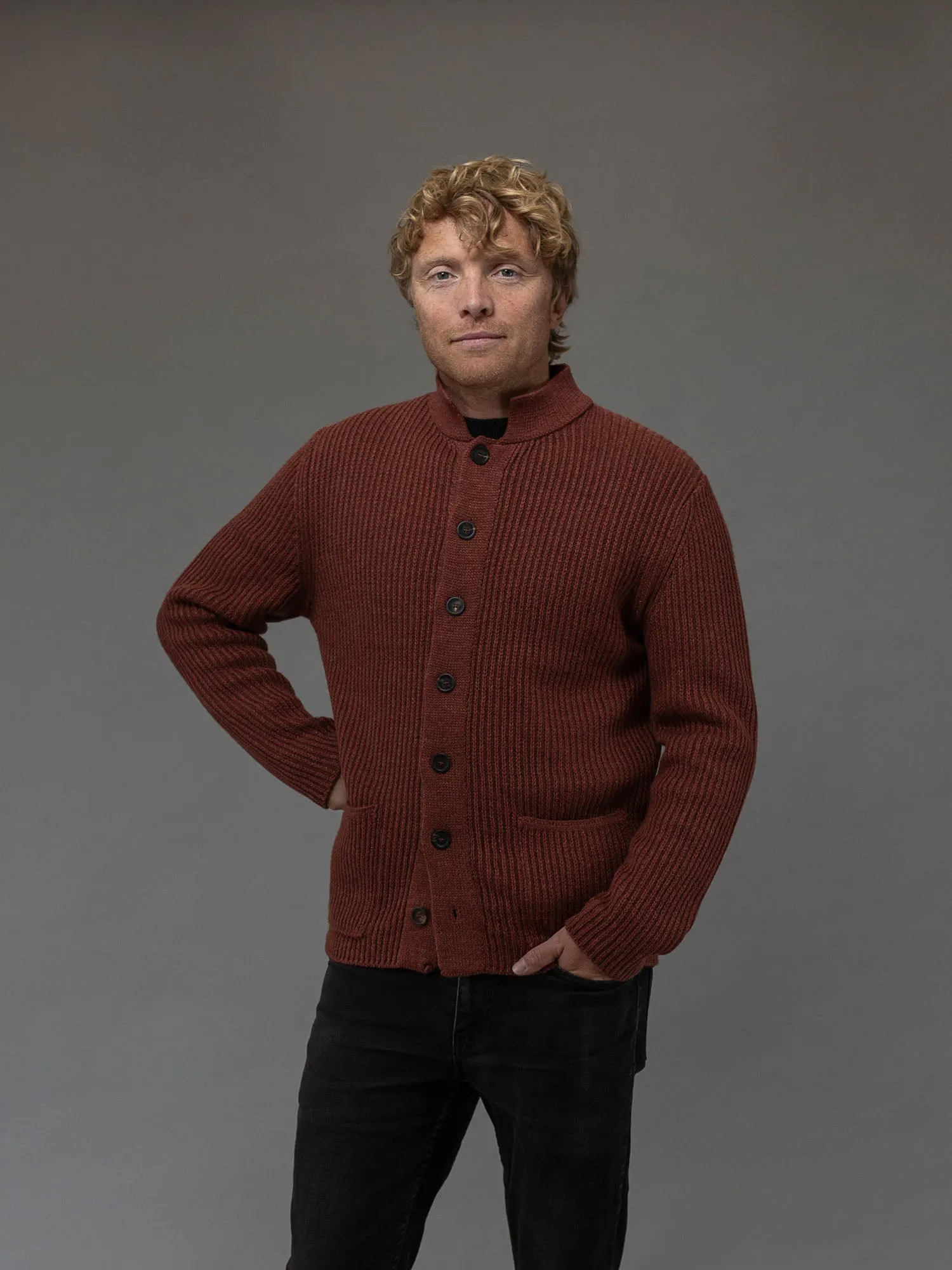 Textured Boatbuilder Jacket sold by Inis Meain product image thumbnail 3