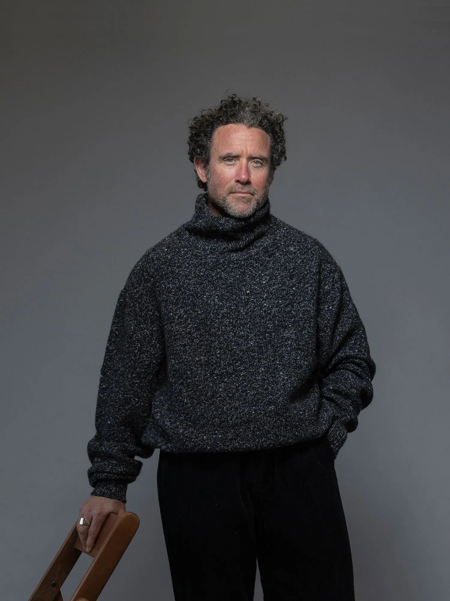 100% Cashmere Roll Neck Sweater sold by Inis Meain product image thumbnail 2