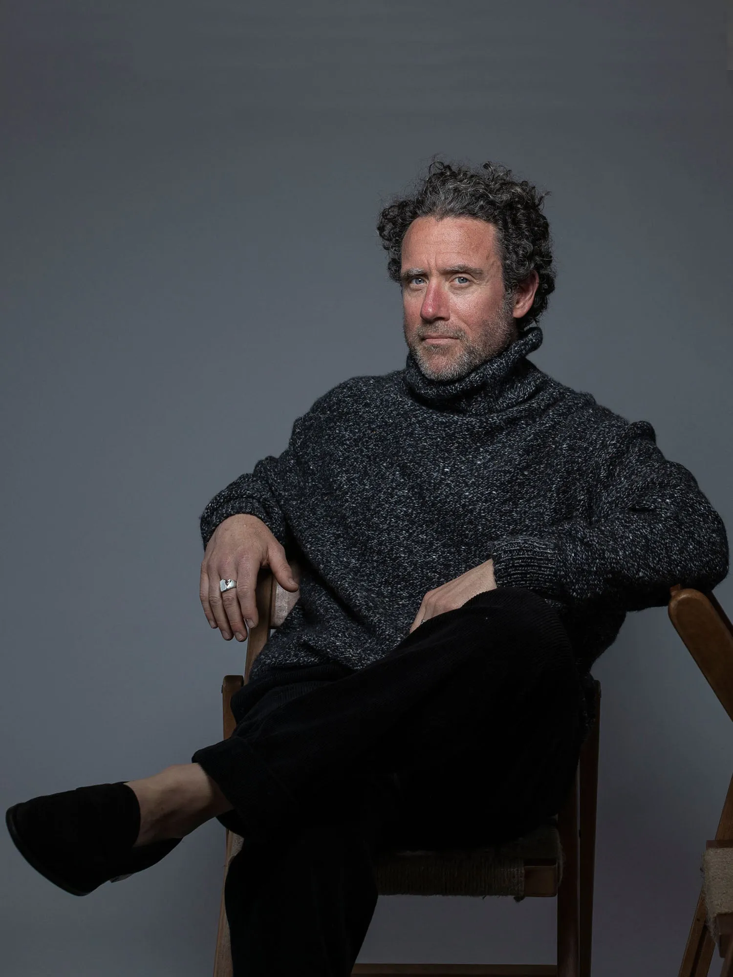 100% Cashmere Roll Neck Sweater sold by Inis Meain