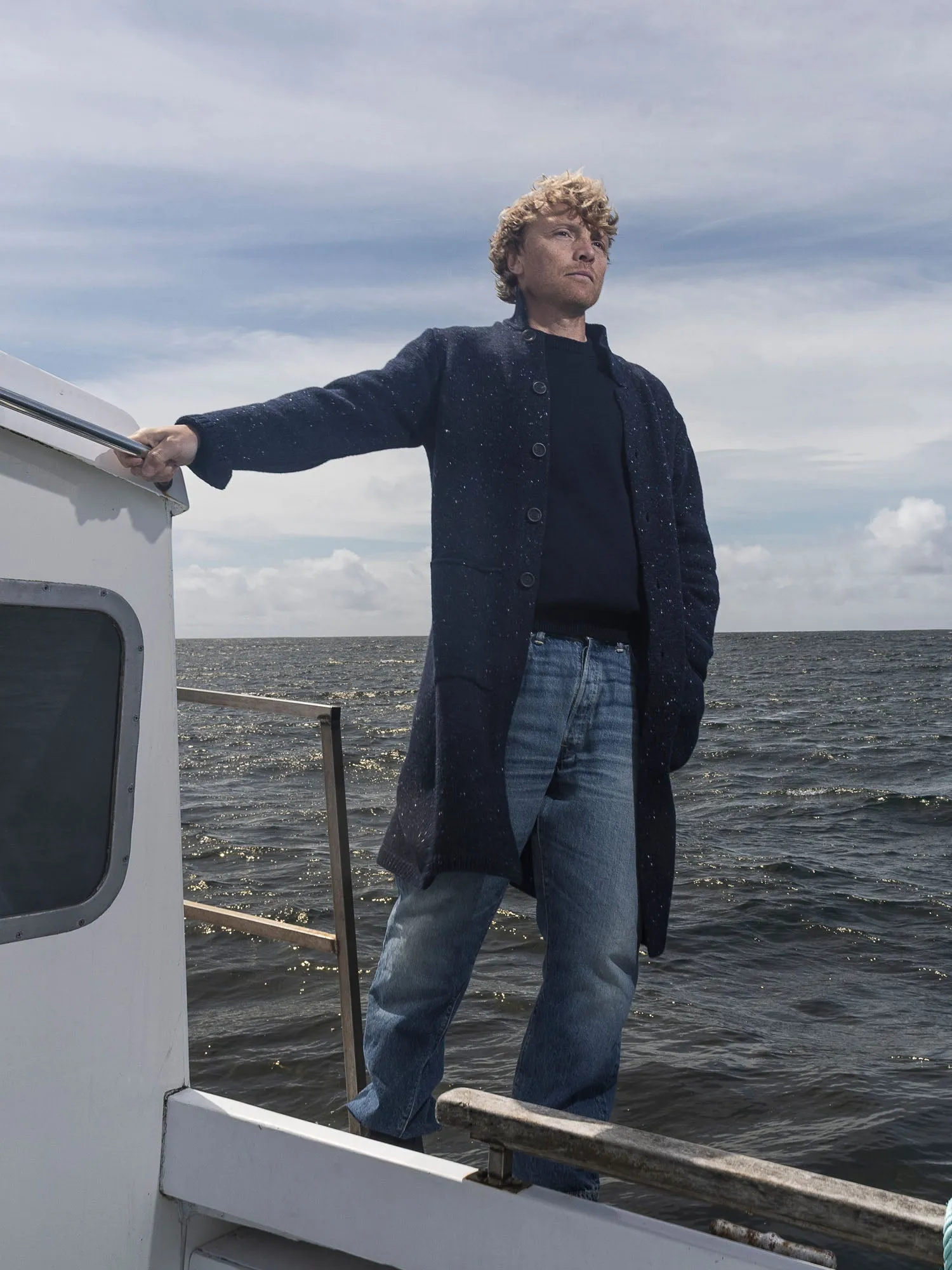 Cashmere Raftery Coat sold by Inis Meain
