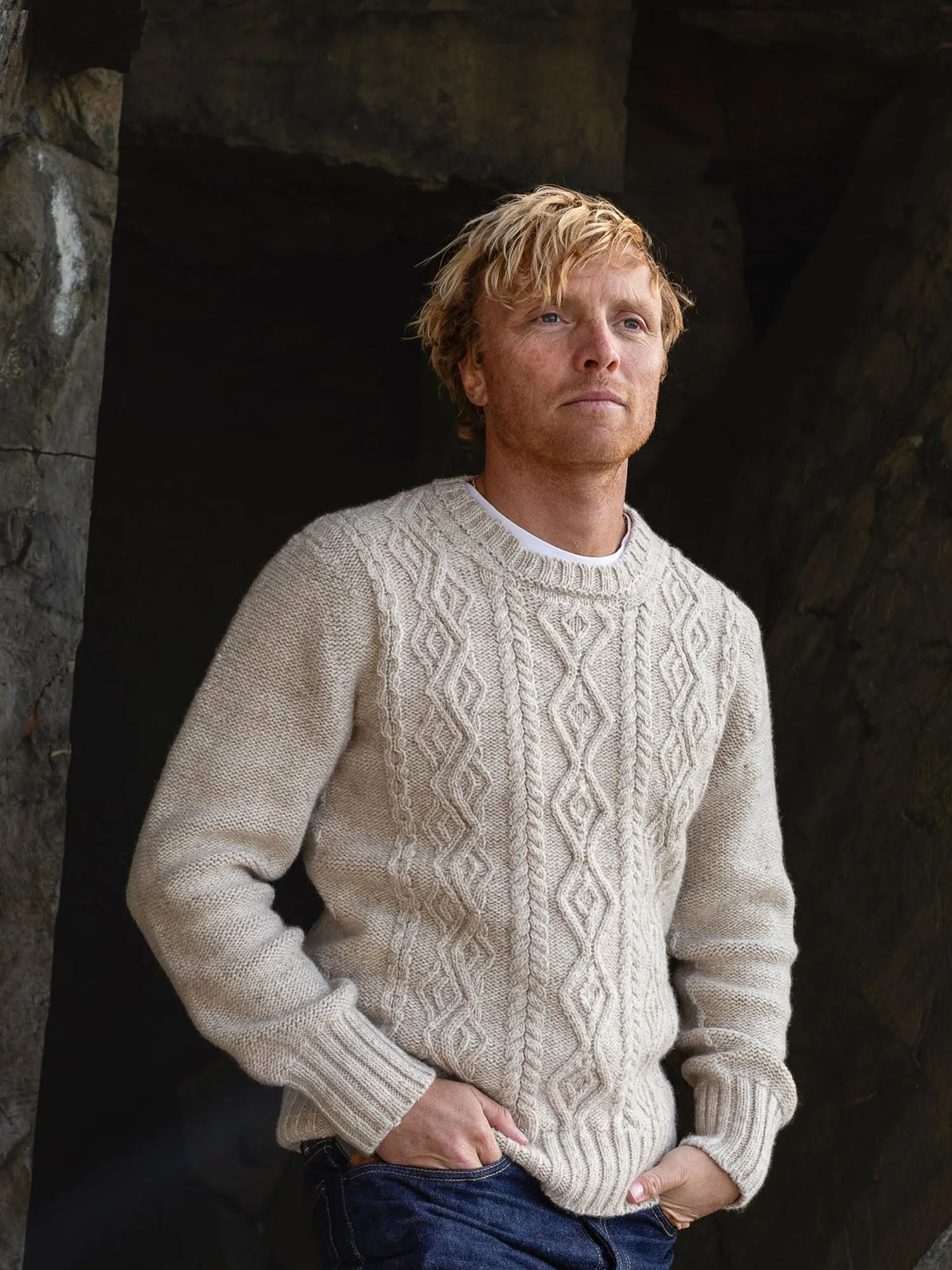 100% Cashmere Aran Sweater sold by Inis Meain product image thumbnail 2