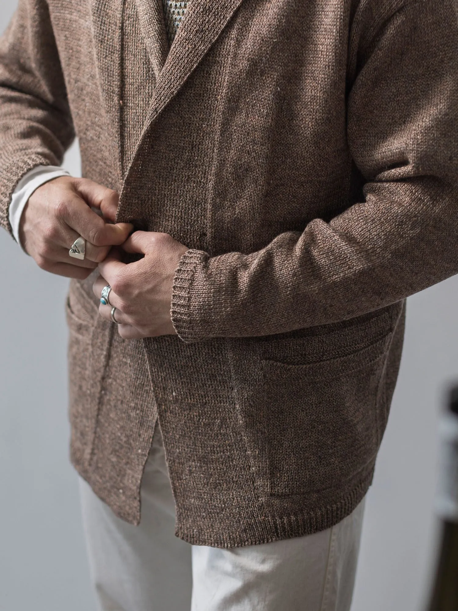 Linen Relaxed Jacket sold by Inis Meain product image thumbnail 4