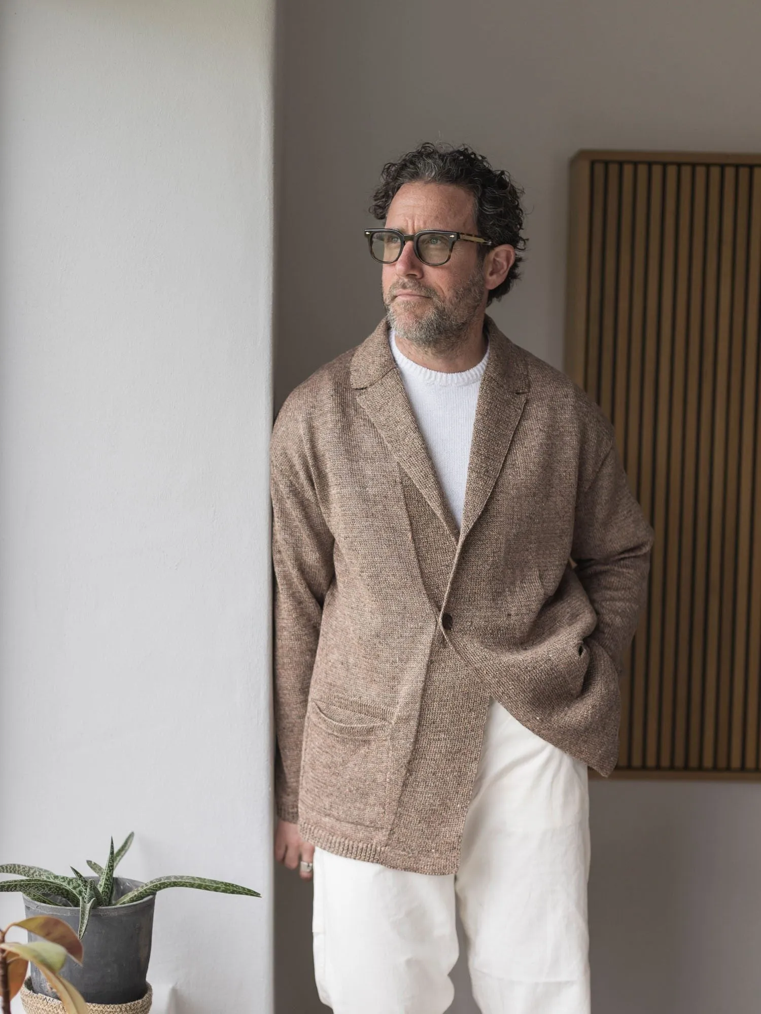Linen Relaxed Jacket sold by Inis Meain product image thumbnail 3