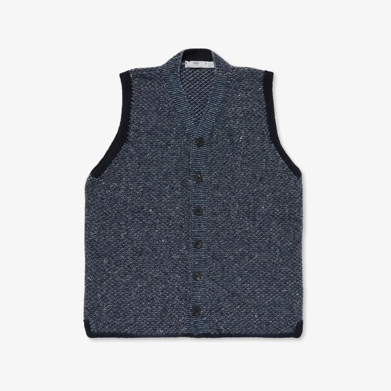 Cashmere Bréidín Vest sold by Inis Meain