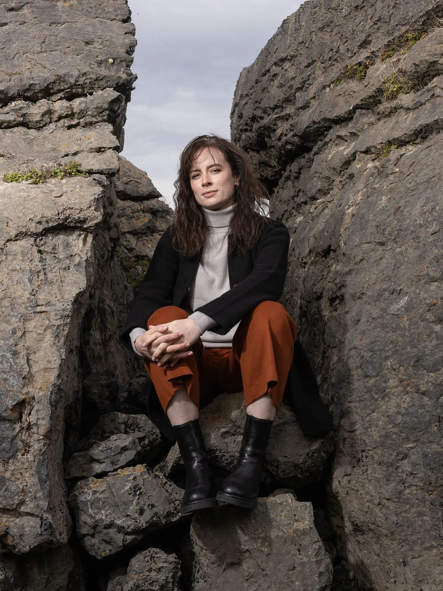 Women's Cashmere Raftery Coat sold by Inis Meain