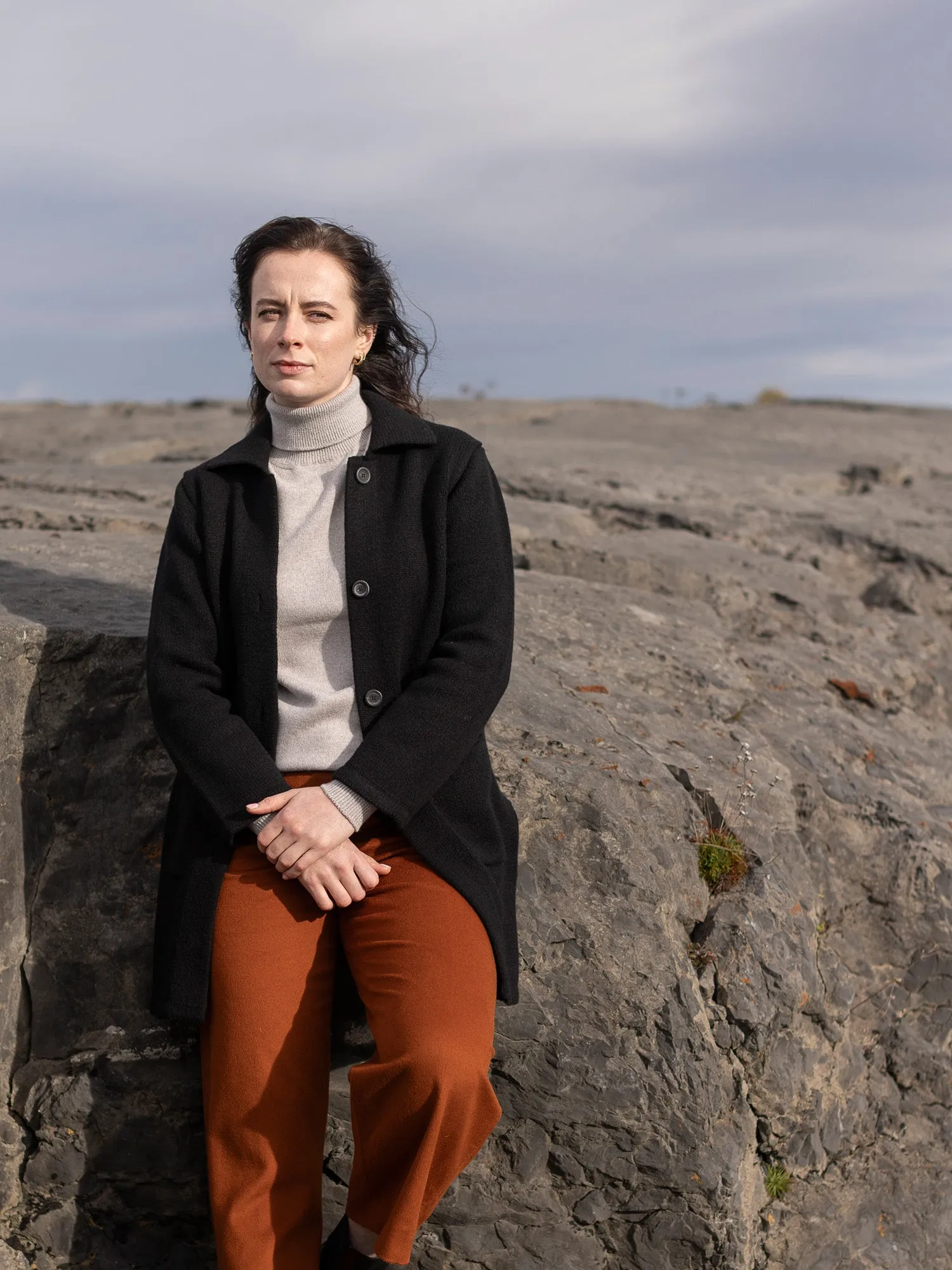 Women's Cashmere Raftery Coat sold by Inis Meain product image thumbnail 3