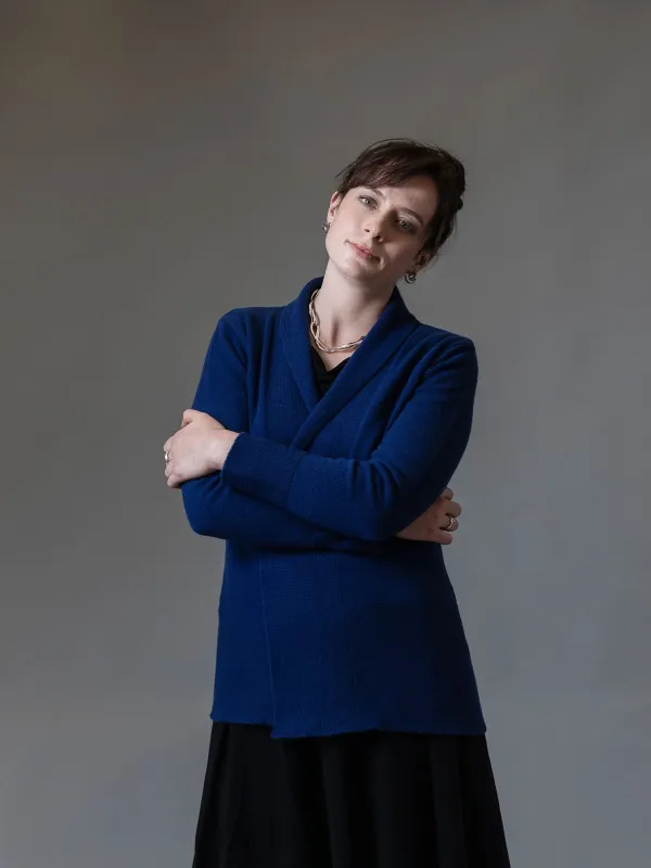 Women's Panel Cardigan made by Inis Meain