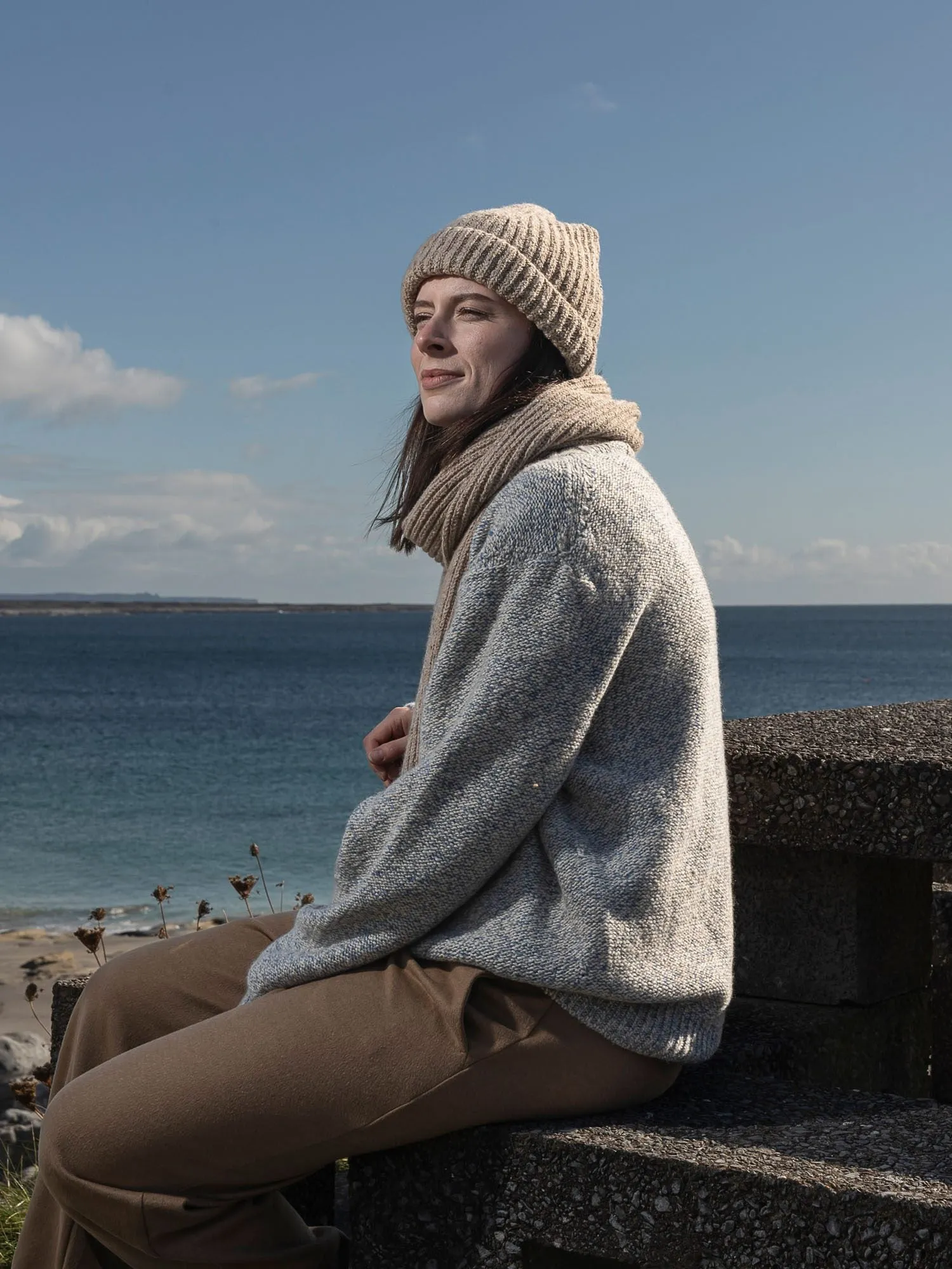 Cashmere Rib Hat & Scarf Set sold by Inis Meain product image thumbnail 2
