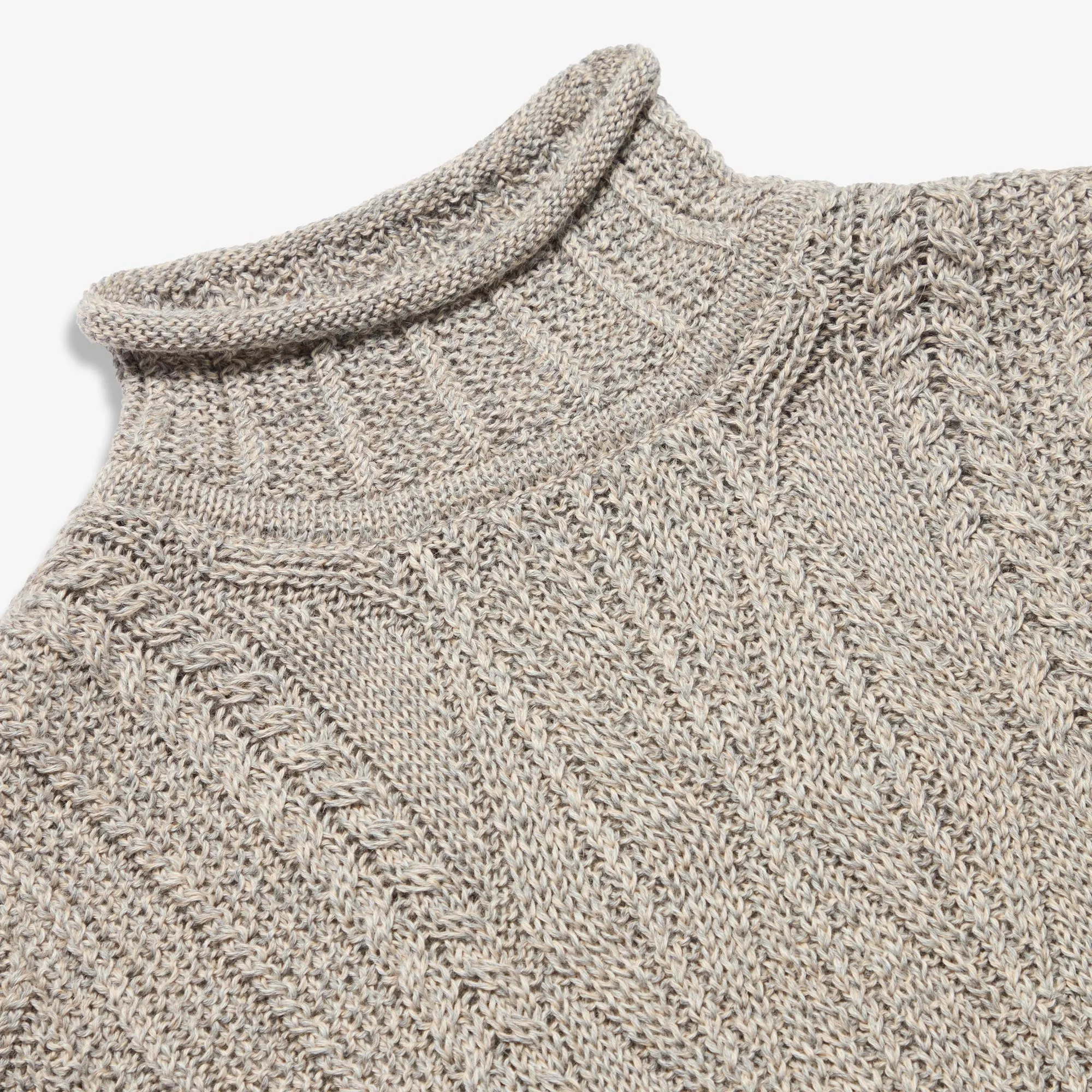 Women's Patented Aran Mock Turtle sold by Inis Meain product image thumbnail 4