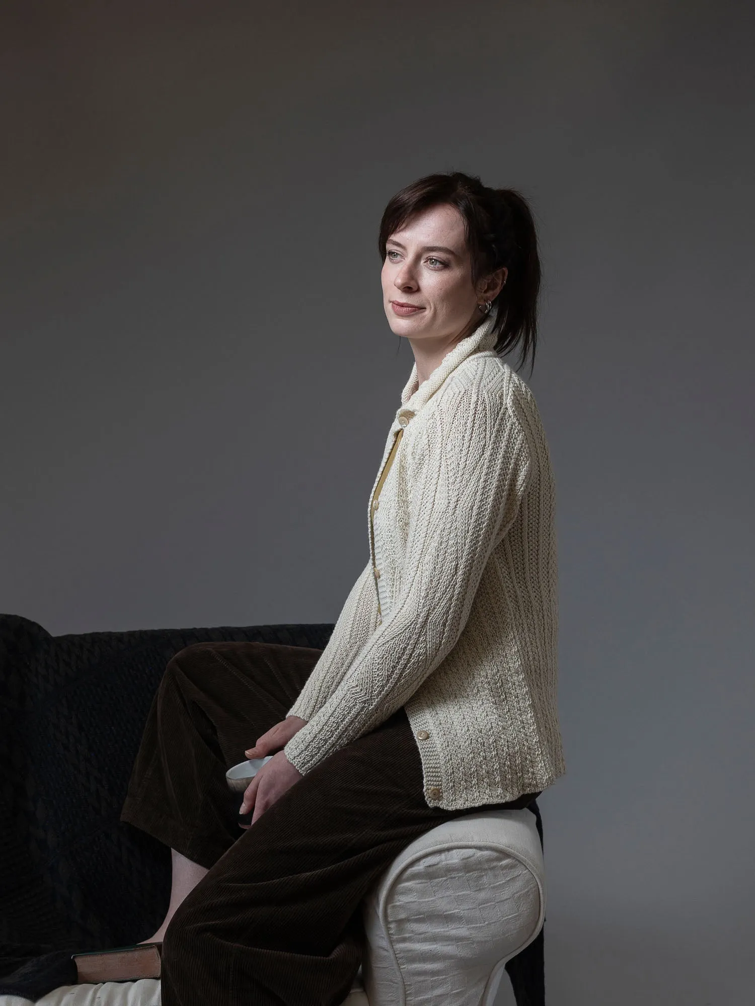 Women's Patented Aran Cardigan sold by Inis Meain product image thumbnail 2