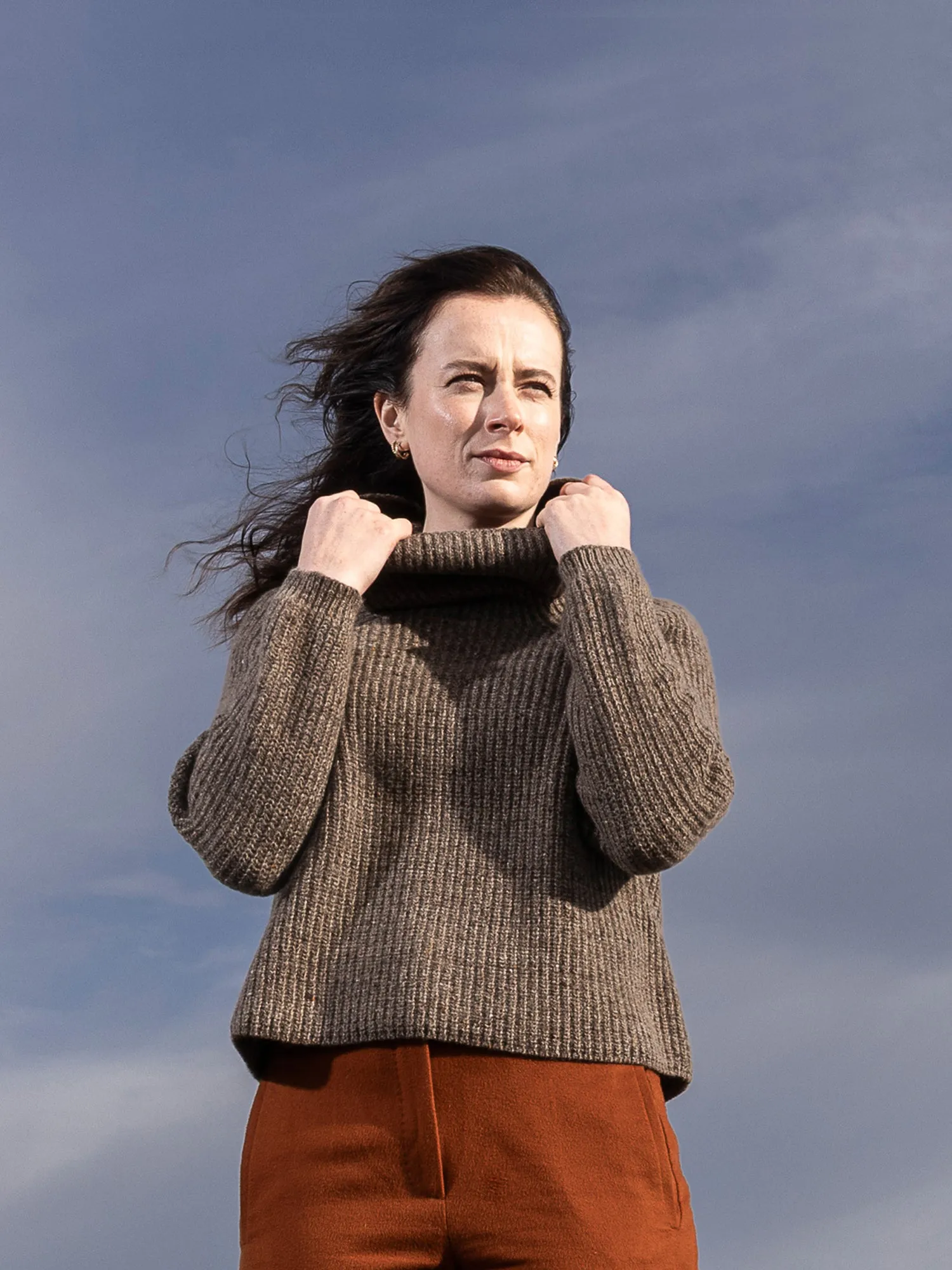 Women's Cropped Cashmere Boatbuilder sold by Inis Meain product image thumbnail 2