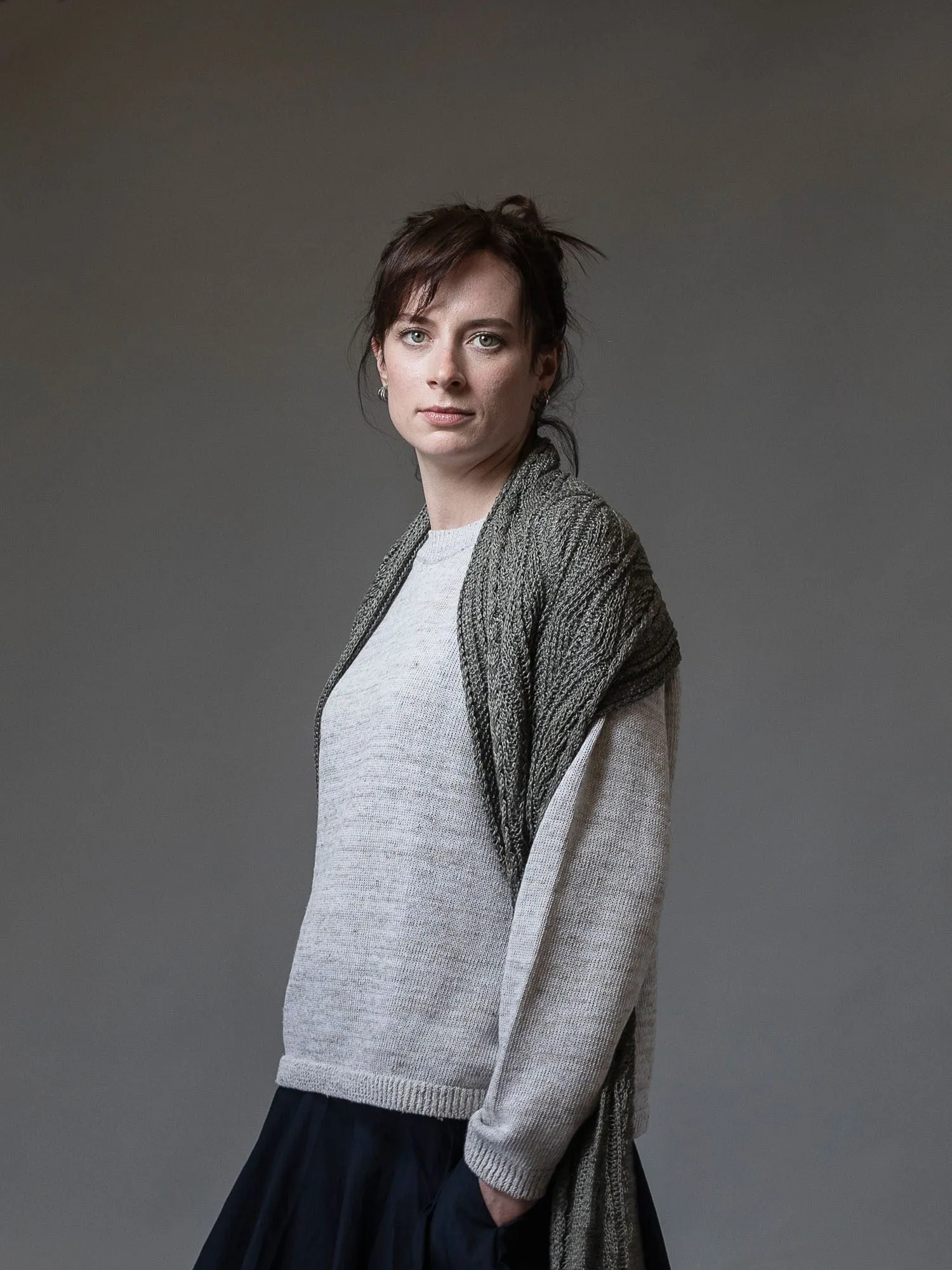 Patented Aran Linen Scarf sold by Inis Meain product image thumbnail 2