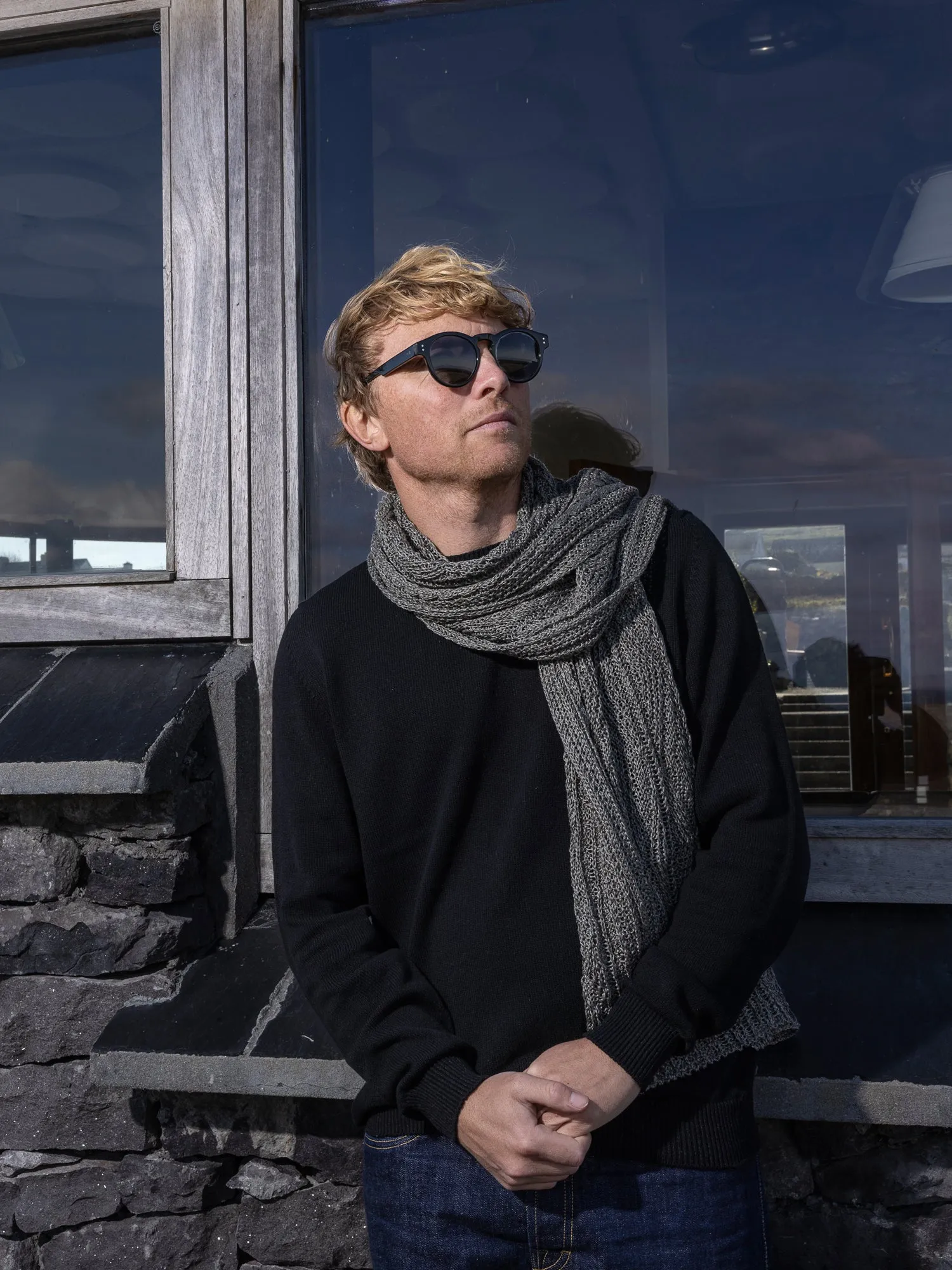 Patented Aran Linen Scarf sold by Inis Meain product image thumbnail 3