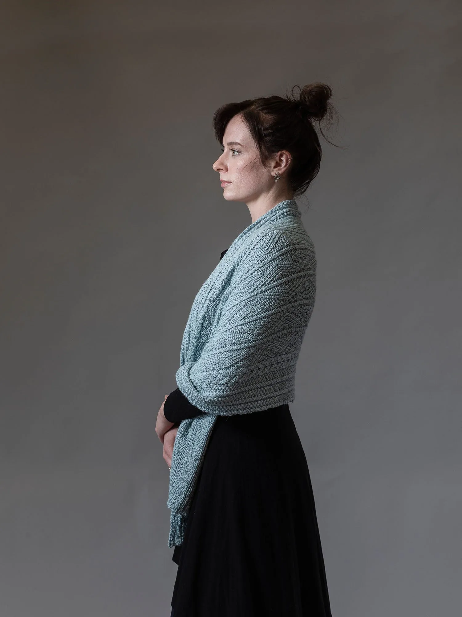 Patented Aran Alpaca Shawl sold by Inis Meain product image thumbnail 5