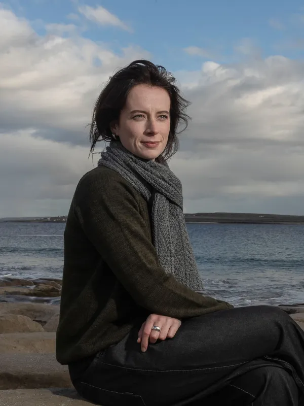 Patented Aran Alpaca Scarf sold by Inis Meain