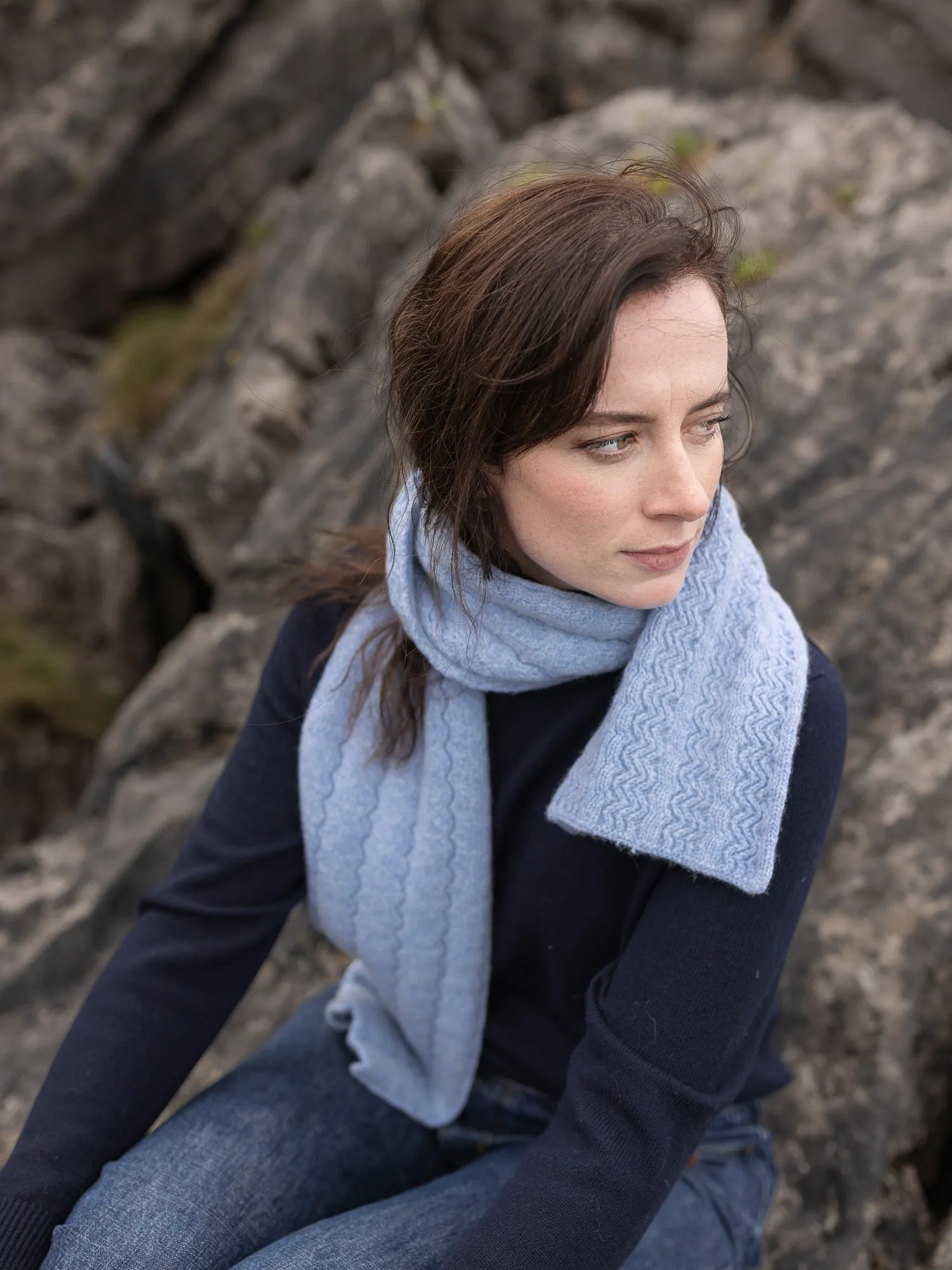 Merino Ridge Scarf sold by Inis Meain product image thumbnail 5