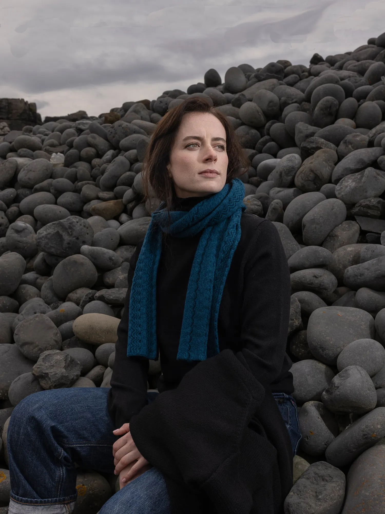 Merino Ridge Scarf sold by Inis Meain product image thumbnail 2