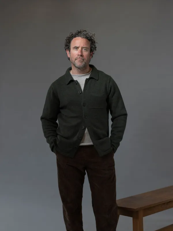 Textured Shirt Jacket made by Inis Meain