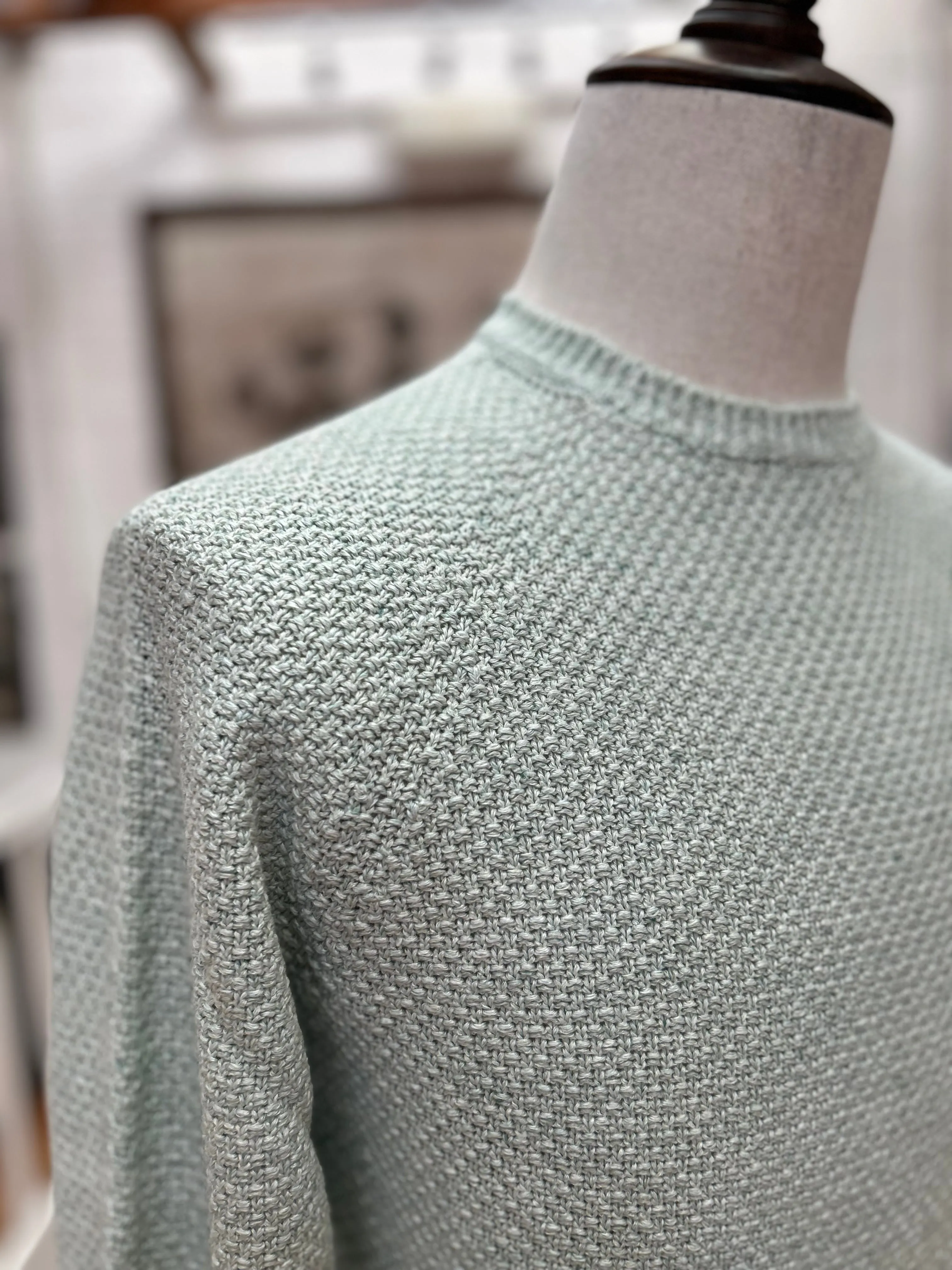 Moss Stitch Raglan Sweater sold by Inis Meain product image thumbnail 2