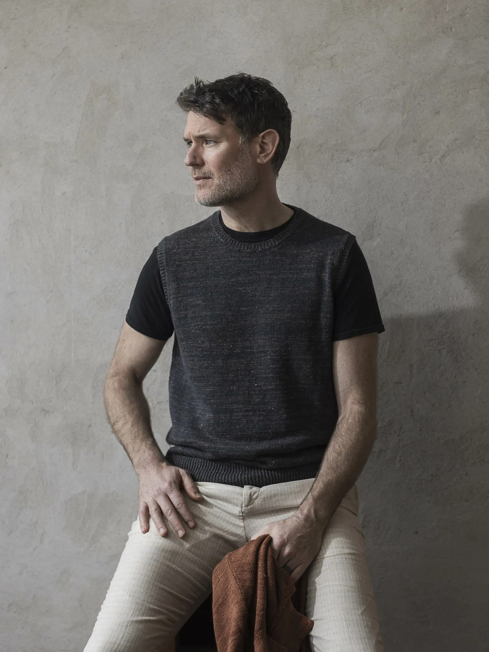 Crew Neck Vest sold by Inis Meain product image thumbnail 2