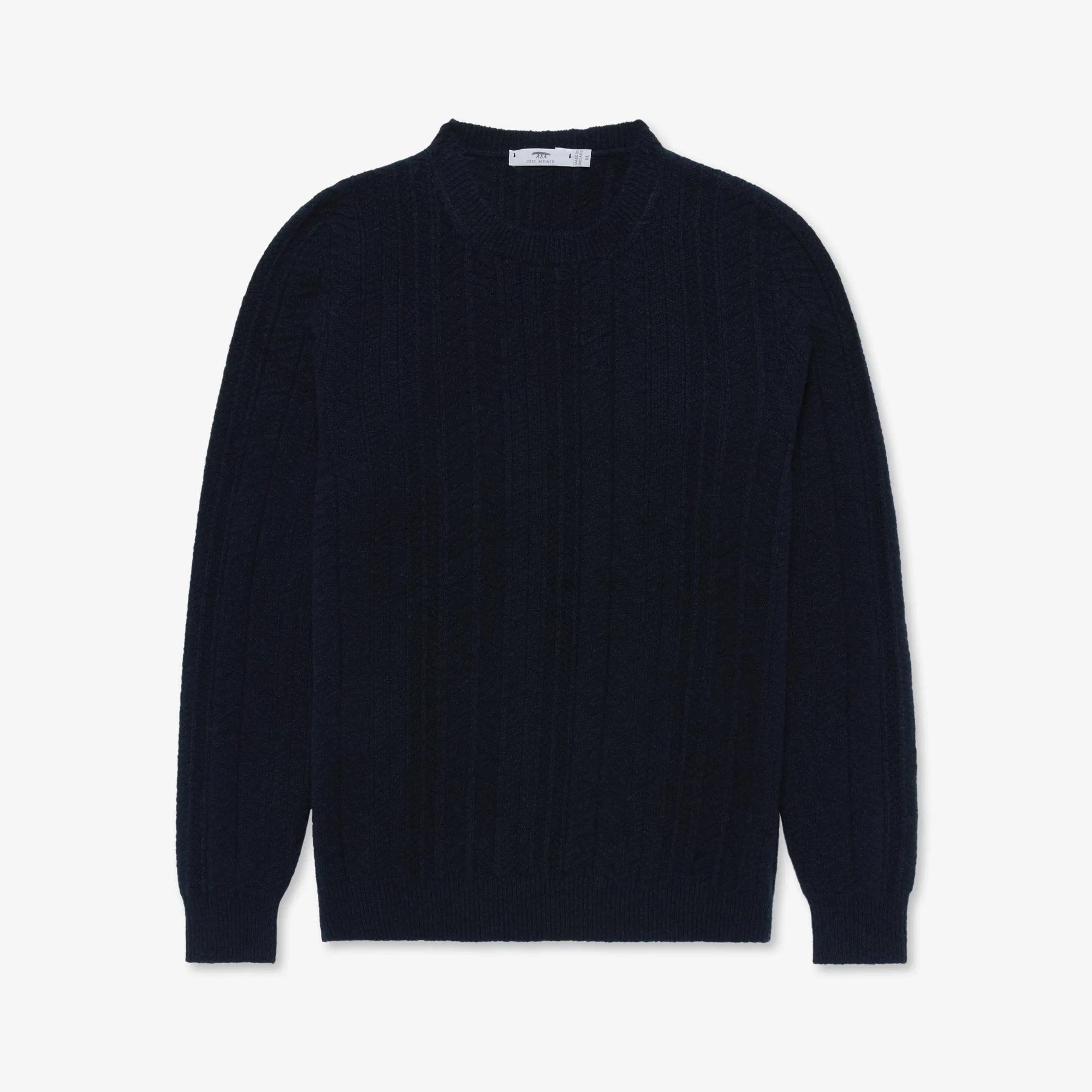 Cashmere Light Herringbone Crew Neck sold by Inis Meain product image thumbnail 2