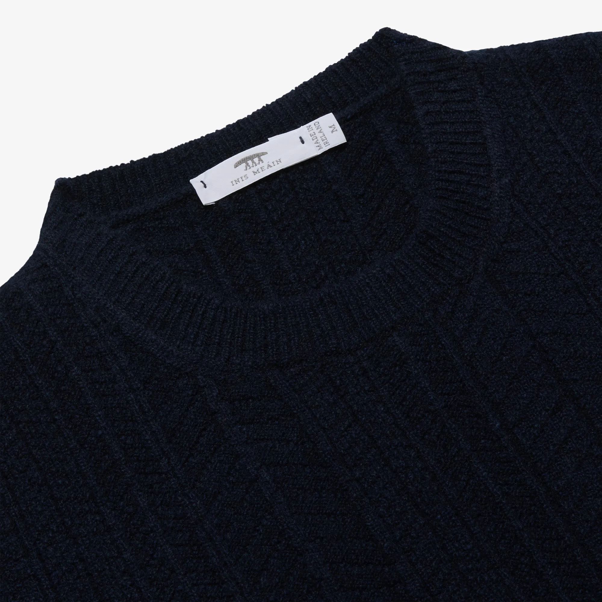 Cashmere Light Herringbone Crew Neck sold by Inis Meain product image thumbnail 3