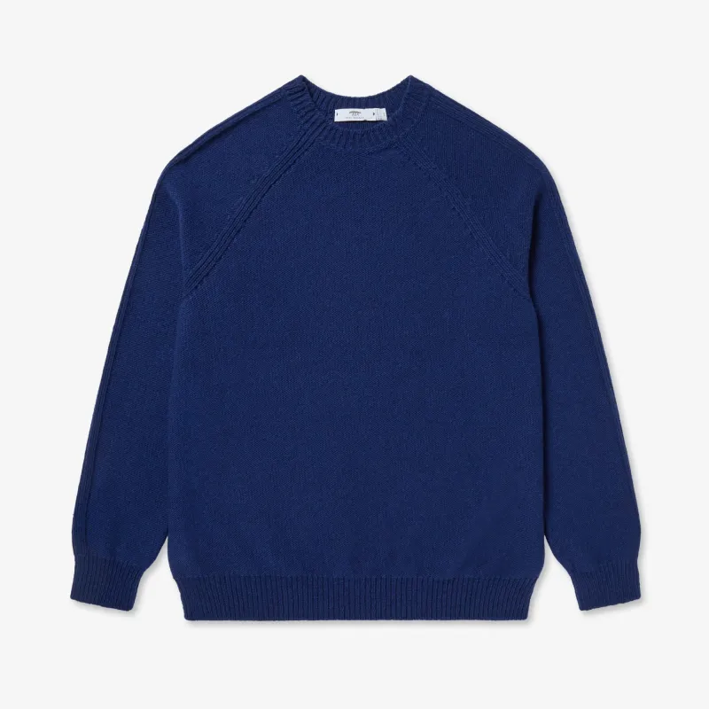 Lambswool Raglan Rib Sweater made by Inis Meain