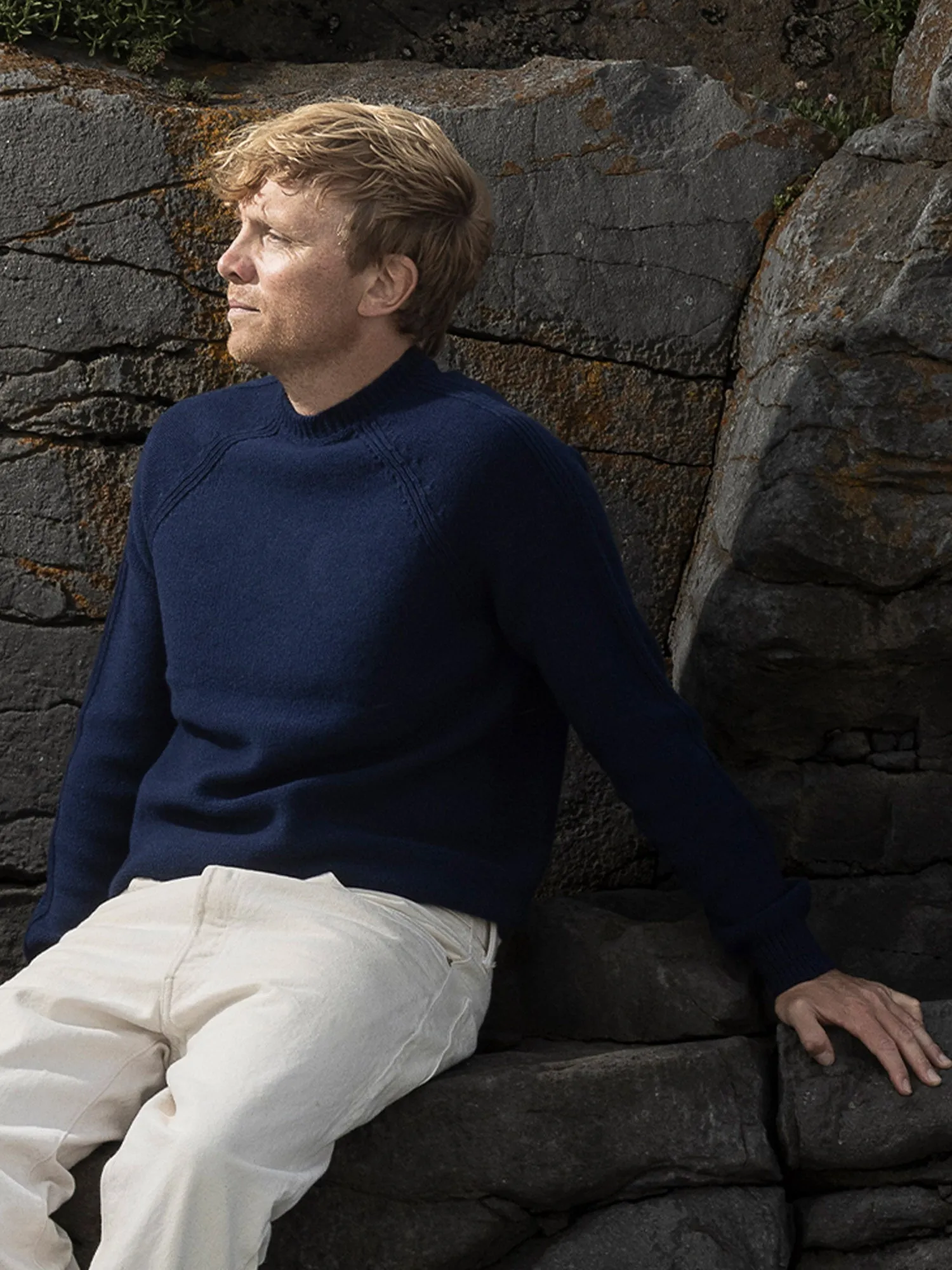 Lambswool Raglan Rib Sweater sold by Inis Meain product image thumbnail 3