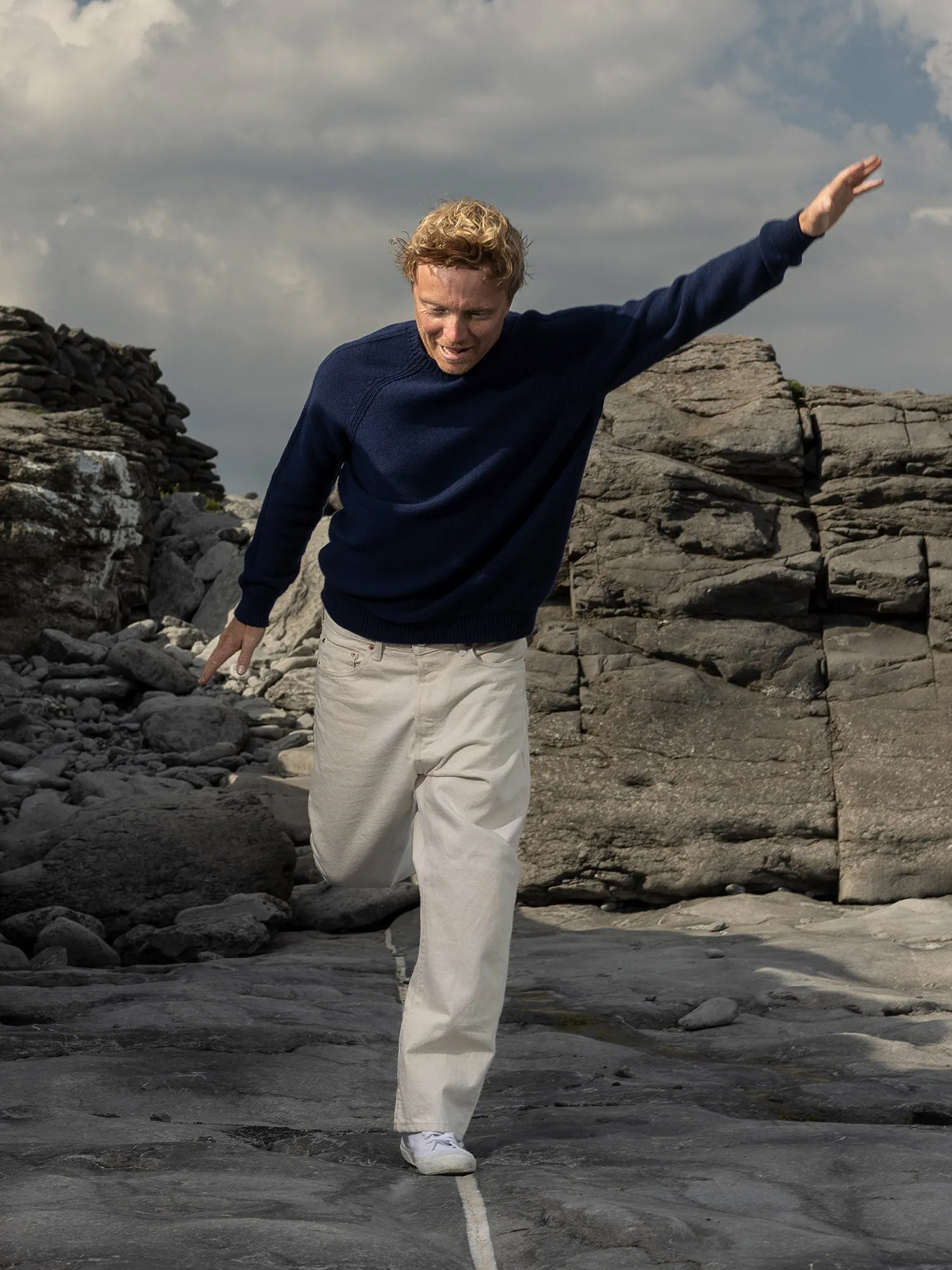 Lambswool Raglan Rib Sweater sold by Inis Meain product image thumbnail 2