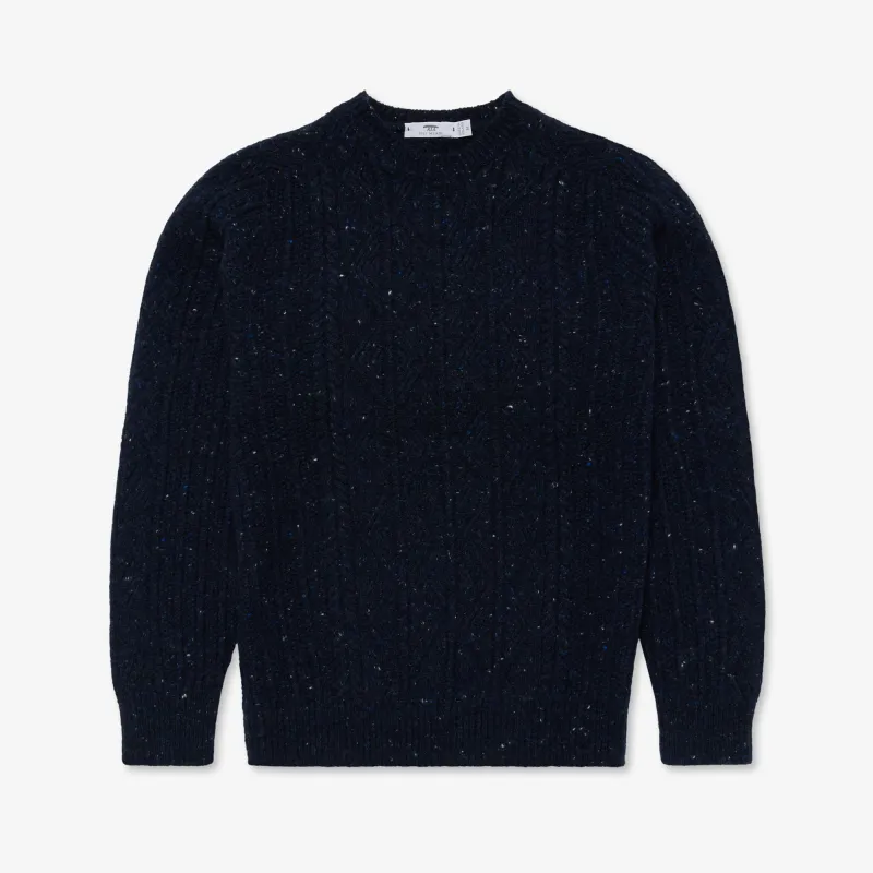 Cashmere Original Aran Crew Neck made by Inis Meain