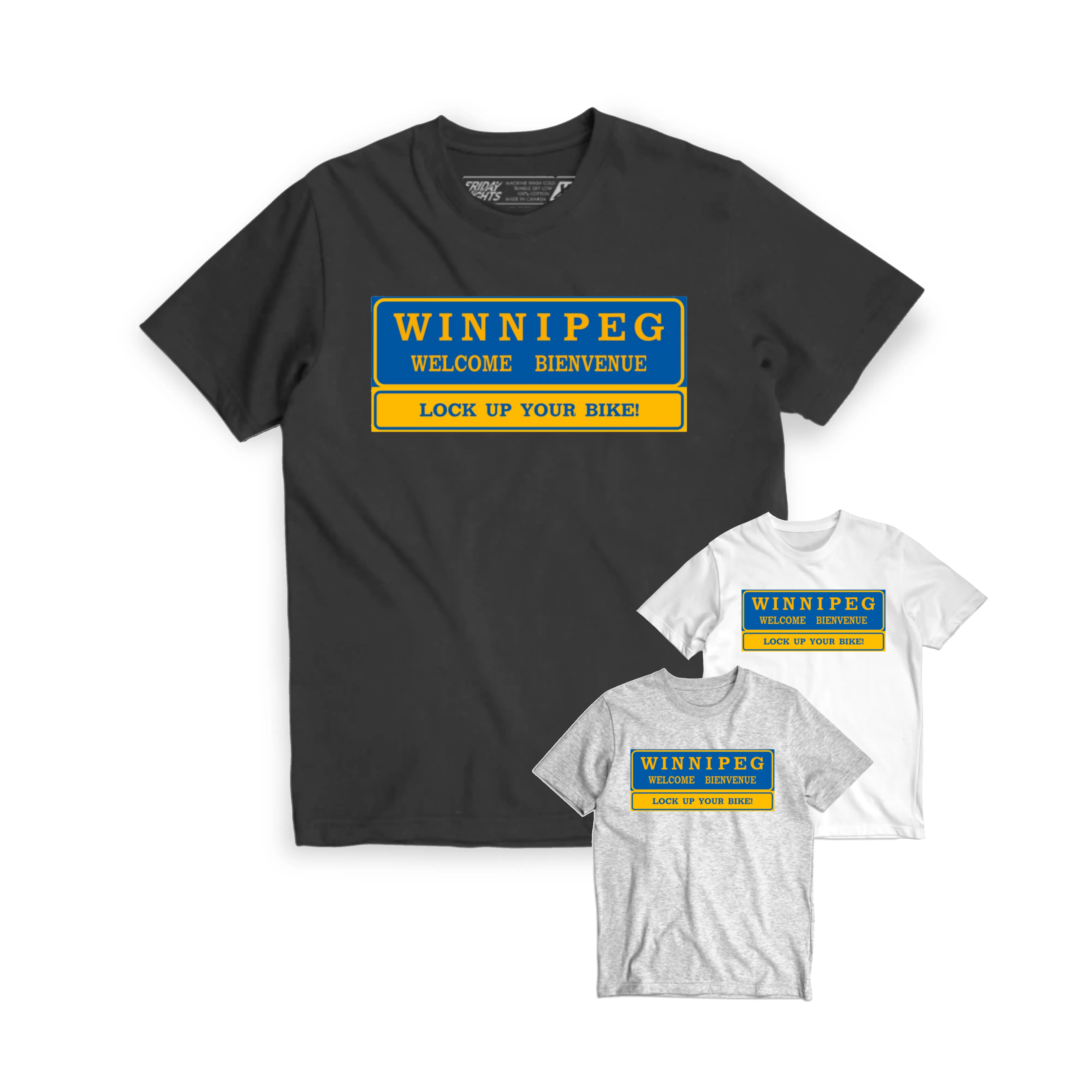 Lock Up Your Bike Tee sold by Friday Knights