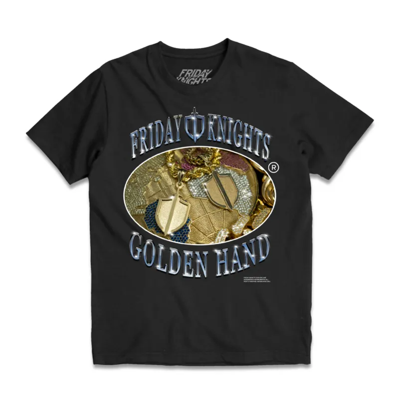 The Golden Hand Tee sold by Friday Knights