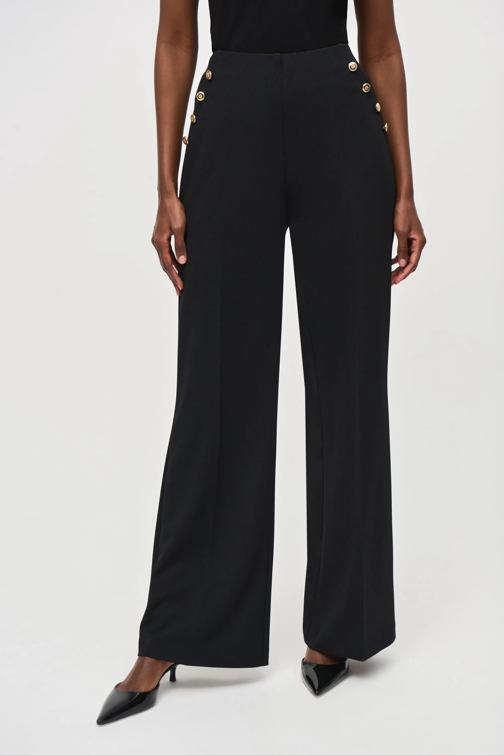 Classic Scuba Crepe Wide-Leg Pull-On Pants sold by Bellissima product image thumbnail 4