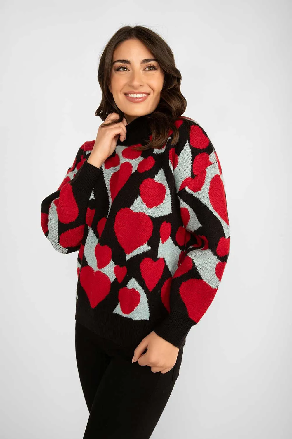 Heart Print Sweater sold by Bellissima product image thumbnail 4