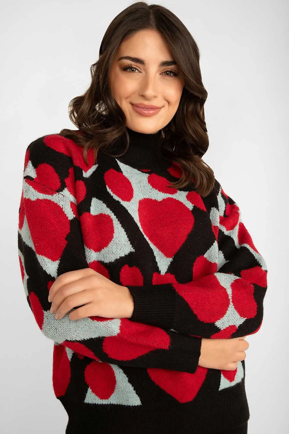 Heart Print Sweater sold by Bellissima product image thumbnail 2
