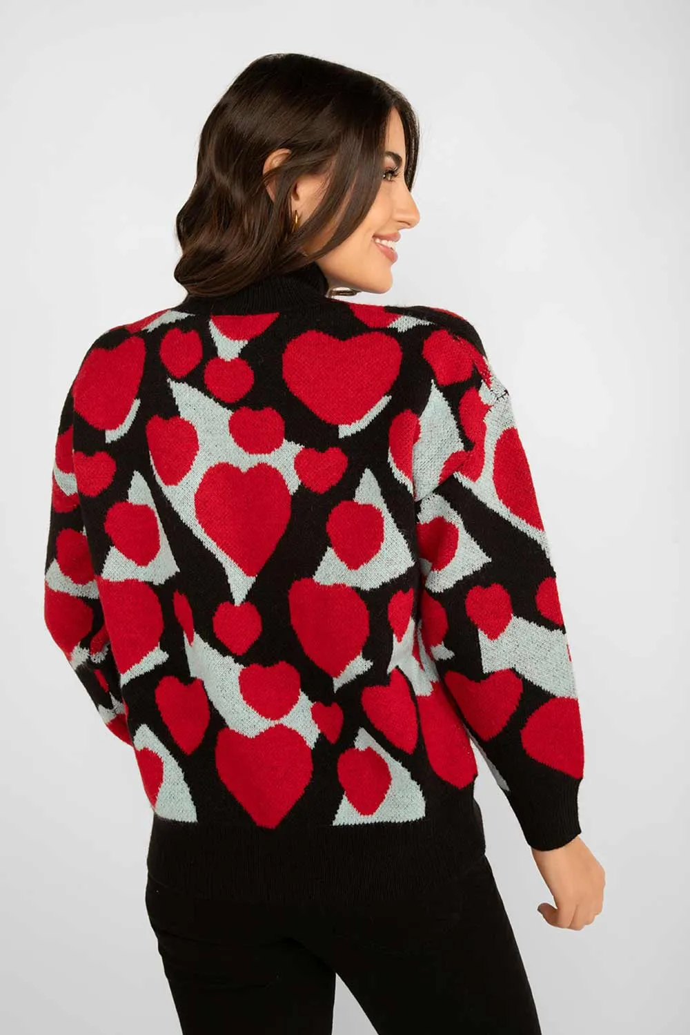 Heart Print Sweater sold by Bellissima product image thumbnail 3