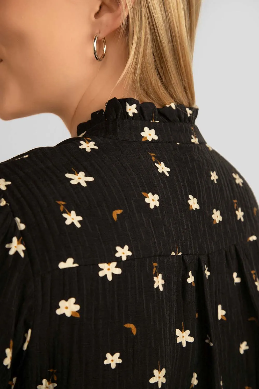 Balloon Sleeve Floral Blouse sold by Bellissima product image thumbnail 5