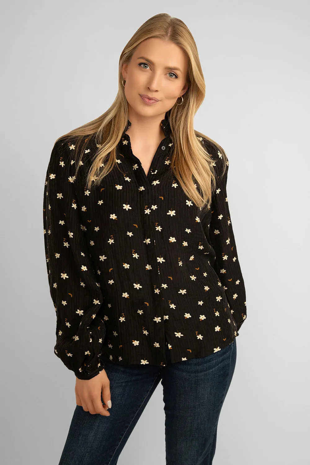 Balloon Sleeve Floral Blouse sold by Bellissima product image thumbnail 3