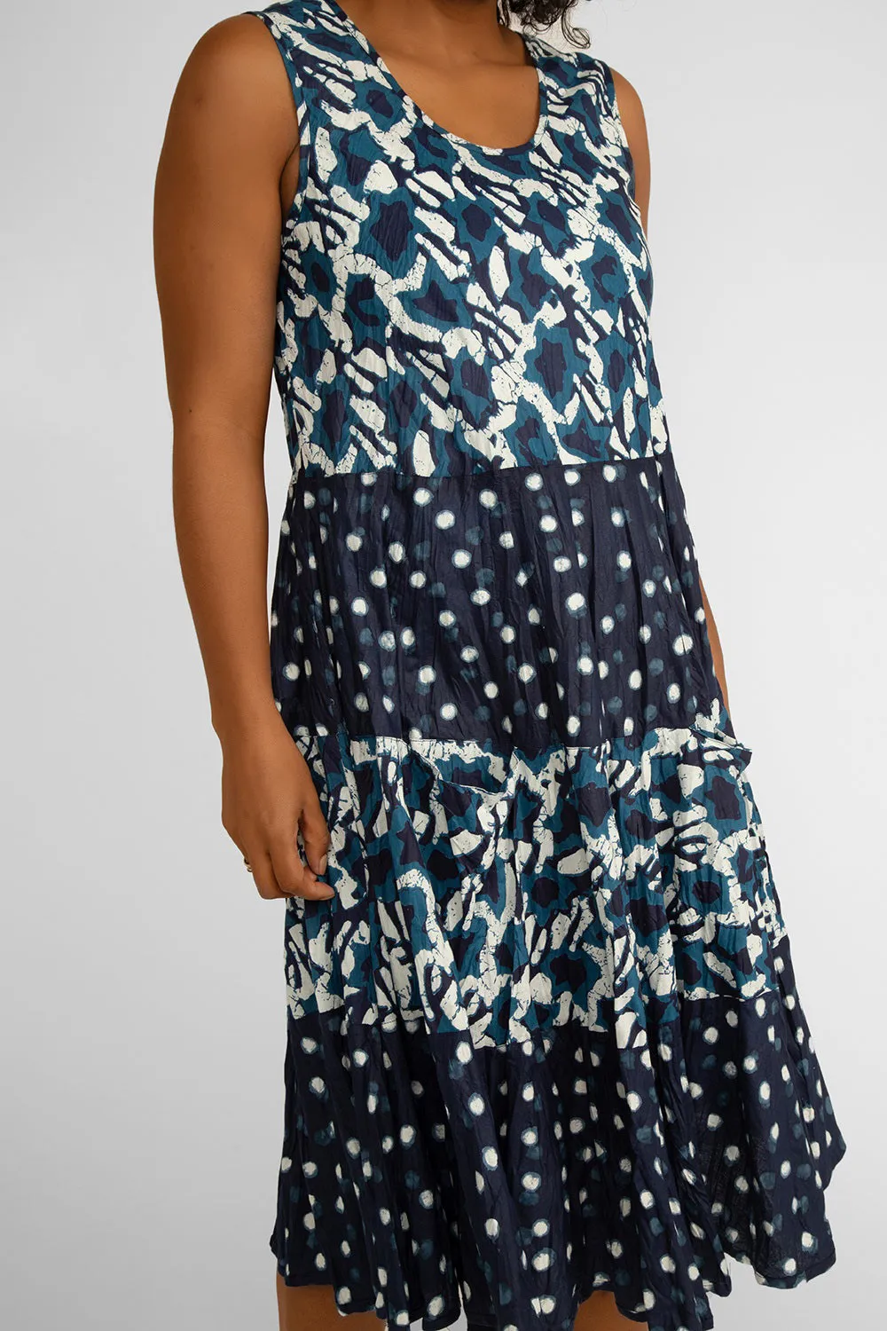 Joy Sleeveless Round Neck Printed Dress sold by Bellissima product image thumbnail 4