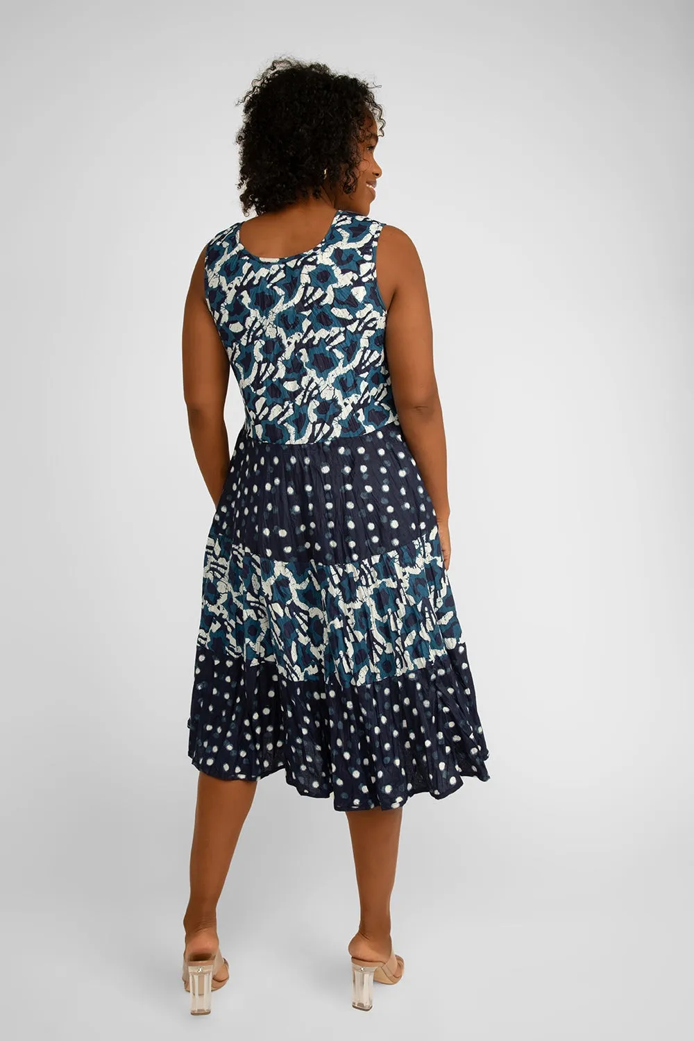 Joy Sleeveless Round Neck Printed Dress sold by Bellissima product image thumbnail 2