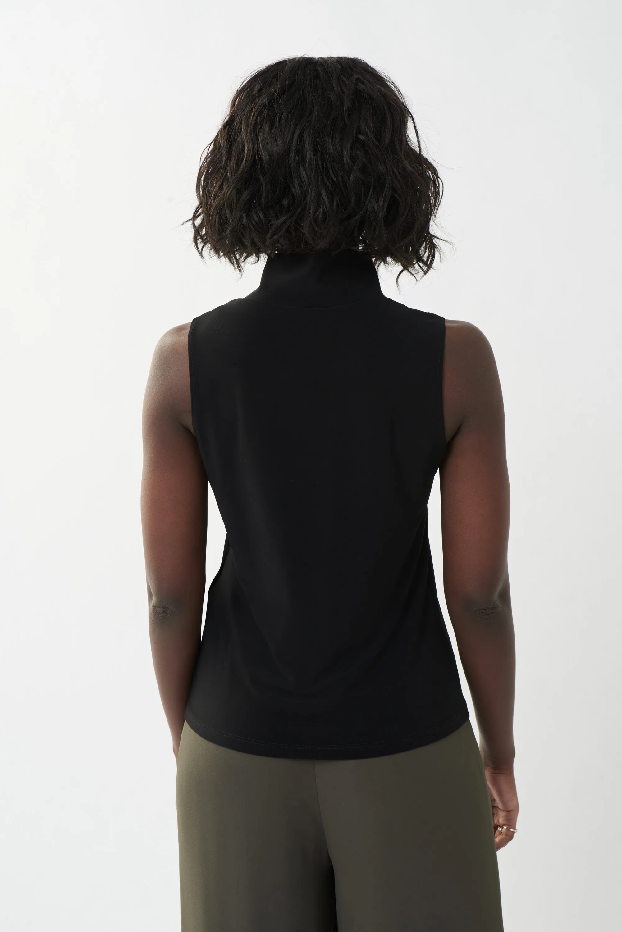 Mock Neck Sleeveless Knit Top sold by Bellissima product image thumbnail 5