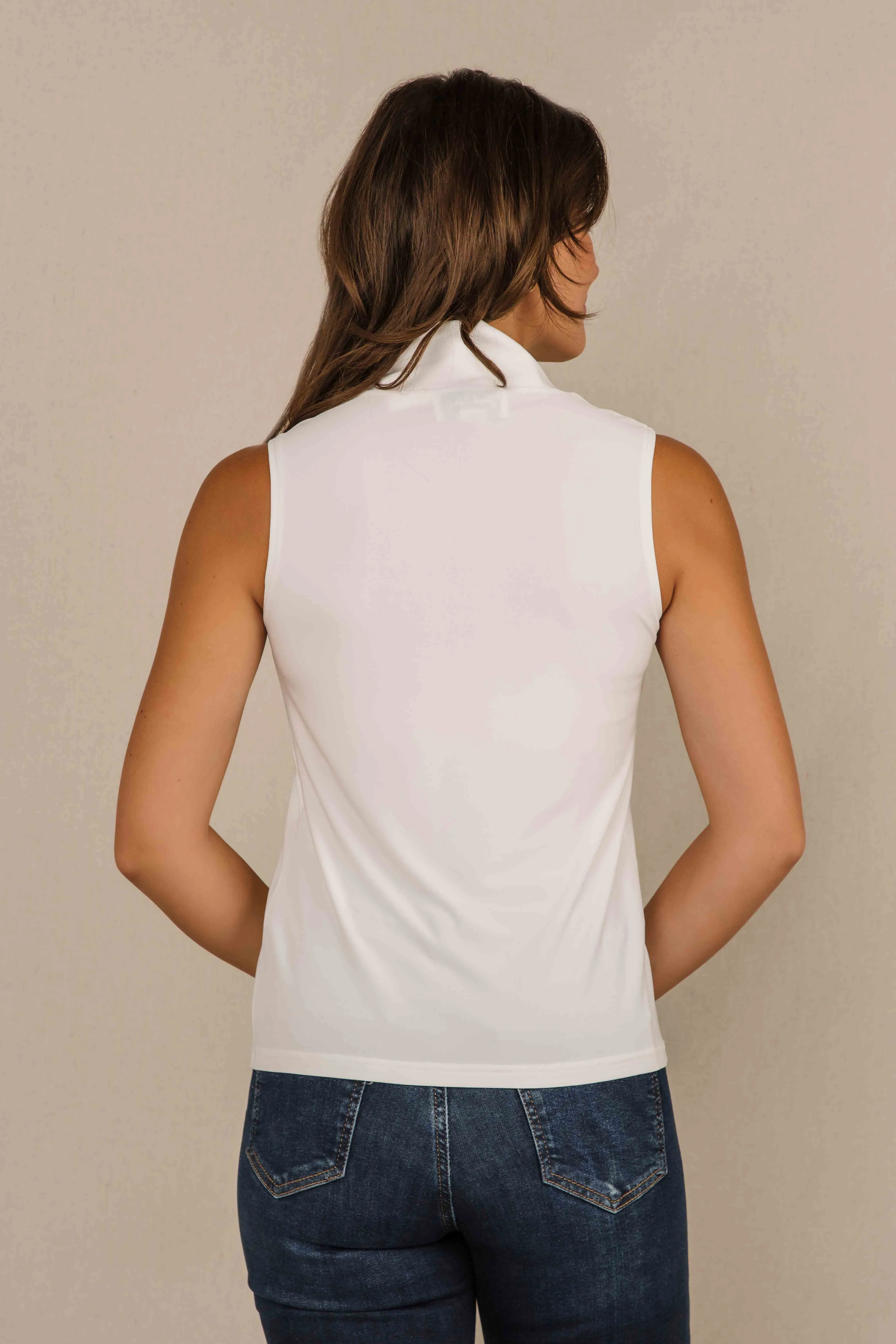 Mock Neck Sleeveless Knit Top sold by Bellissima product image thumbnail 3